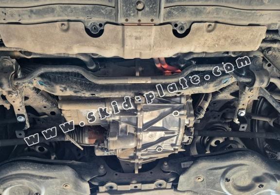 Rear electric aluminum motor skid plate - Tesla Model 3 AWD