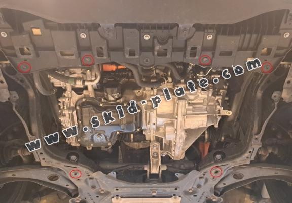 Aluminum skid plate for Toyota Yaris